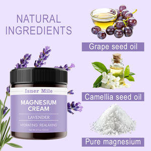Loción de magnesio Crema de magnesio nocturna Aplicar a las piernas Brazos o pecho Cloruro de magnesio tópico Lavanda - Product Image 5