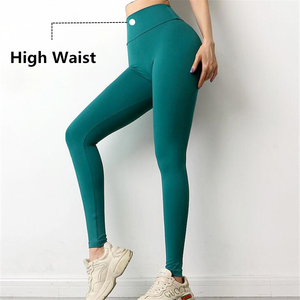 Leggings de sport pour femmes, vêtements d'entraînement, pantalon de Compression, sensation de nu, fesses de pêche, Fitness, Yoga, collants de gymnastique personnalisés, vente en gros - Product Image 5