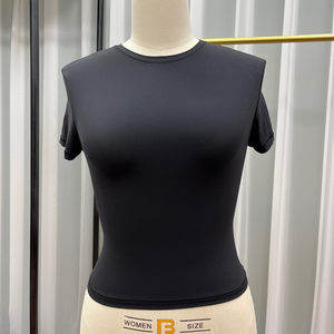 เสื้อยืดผู้หญิง SUHE ทรงพอดีตัว เนื้อผ้านุ่มดุจเนย เป็นมิตรต่อสิ่งแวดล้อม ยืดได้ 4 ทิศทาง น้ำหนักเบา ระบายอากาศได้ดี แห้งเร็ว ไม่เป็นขุย ผลิตจากผ้าไหม/ผ้าฝ้าย - Product Image 6