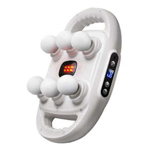 Pistolet de massage électrique à 6 têtes, ergonomique et facile à transporter, avec vibrations haute fréquence - Product Image 4