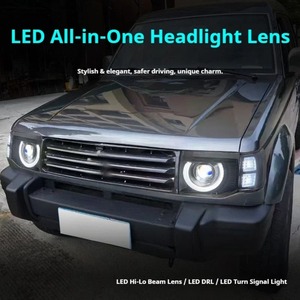 Faros Delanteros HETOP para Pajero <span class=keywords><strong>1992</strong></span>-2001 V32, Modificación LED DRL Estilo <span class=keywords><strong>Defender</strong></span>, Enchufe y Listo para Usar, para Mitsubishi - Product Image 5