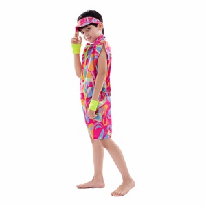 Disfraz de cosplay inspirado en <span class=keywords><strong>Barbie</strong></span> para niños, mono, sombrero, coderas, rodilleras, 5-7 años, traje de baile - Product Image 3
