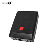 Subwoofer de voiture fin 68NANO 6x8 pouces 600W RMS, alimentation active, 12Vdc, 90dB SPL max, batterie rechargeable, télécommande, mono
