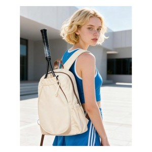 Mochila Unisex para Raqueta de Tenis para Mujer, 30-40L, Nailon Resistente al Agua, con Cierre de Cremallera, para Deportes y Fitness - Product Image 1