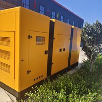 Groupe électrogène diesel silencieux avec capot insonorisé, refroidissement par eau, démarrage électrique, 50/60 Hz, alimentation de secours industrielle