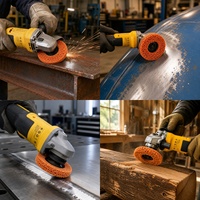 Disque abrasif orange 115 mm (4,5 pouces) haute dureté pour décapage OEM – Élimine peinture, rouille et revêtements pour meuleuse d'angle
