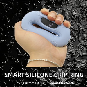 Anneau de préhension intelligent en silicone réglable avec écran vidéo, poignées d'exercice connectées 0,5 kg pour un entraînement complet - Product Image 2