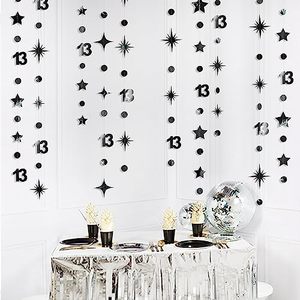Décoration de fête d'<span class=keywords><strong>anniversaire</strong></span> numéro 13, étoile scintillante à pois, décoration suspendue pour la fête d'<span class=keywords><strong>anniversaire</strong></span> des enfants de 13 ans - Product Image 4