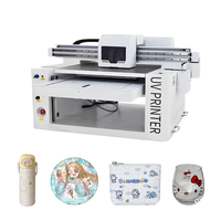 Printer UV Inkjet Flatbed Otomatis Kecil Colorsun L805 dengan Print Head untuk Kayu/Logam/Giok/Batu/Akrilik, Cetak Casing Ponsel, 1440dpi
