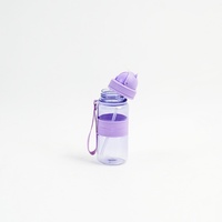 Bouteille de sport en plastique AS sans BPA avec logo personnalisé, couvercle rabattable anti-fuite, bouteille en plastique portable pour les étudiants, les hommes, les femmes, la salle de sport, l'entraînement