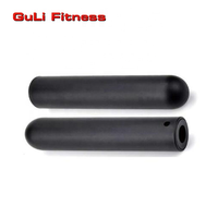 Manchon adaptateur noir en PP de 2 pouces pour convertir les supports de plaques de poids standard de 1 pouce en supports de plaques de poids de 2 pouces pour barres d'haltères standard de 1 pouce