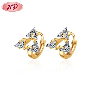 Small Dainty <strong>Tiny</strong> Thin Geometric Triangle Cz <strong>Hoops</strong> Minimalist Minimal Jewelry Gold Plated <strong>Hoops</strong> Huggie <strong>Hoop</strong> <strong>Earrings</strong> - Product Image 1
