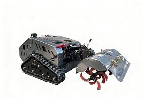 Tondeuse robot chenillée autopropulsée hybride essence-électrique 13KW de haute qualité avec lame cylindrique et télécommande pour neige - Product Image 4