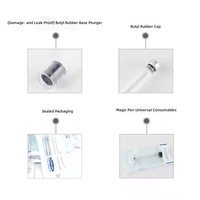 Cartouches vides en verre neutre de 3 ml, polyvalentes, compatibles avec les stylos d'injection V1 V2 V3 V4, flacons réutilisables pour la gestion quotidienne des soins de la peau