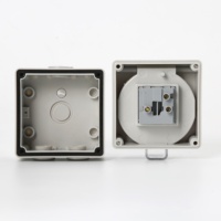 HTL66-S UK Type IP66 Résistant Aux Intempéries Prise Murale Extérieure ABS Matériel Sûr Étanche Boîte De Sortie De Jonction