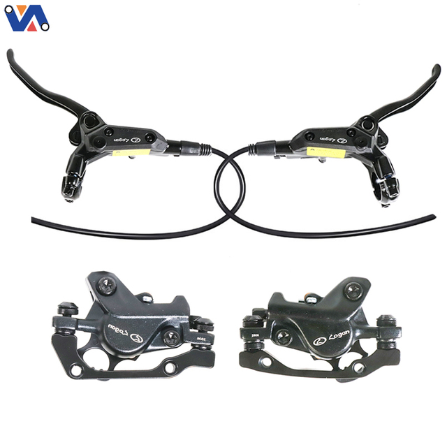 New Image QM V20 Electric Bike Parts Full Set Hydraulic Brake Caliper Brakes Cable Accessories Right Left Electric Bicycle Part