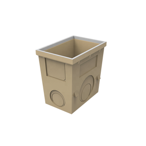 Caisse de drainage en béton polymère moderne EN1433 sur mesure avec <span class=keywords><strong>couvercle</strong></span> en fonte ductile et acier inoxydable pour projets de drainage extérieur - Product Image 3