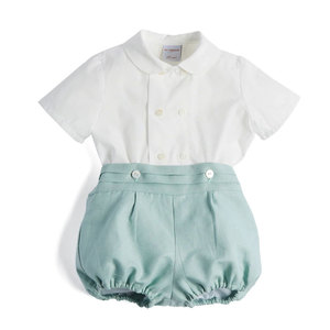 Ensembles de vêtements pour bébés garçons d'été 2021, style espagnol, shorts, boutiques, vêtements pour enfants, vente en gros 08AS6013T69 - Product Image 2