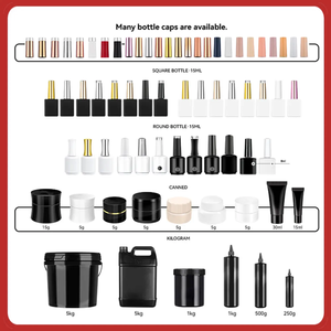 Nouveau vernis à ongles gel OEM en gros, couleurs mélangées, longue tenue, haute pigmentation, à retirer par trempage, compatible UV/LED - Product Image 4