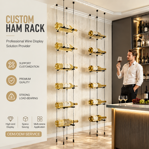 Meuble Bar à Vin, Présentoir de Câbles, Étagère Murale pour Cave à Vin de Restaurant et Villa, Taille Personnalisée, Fourniture Directe Usine - Product Image 1