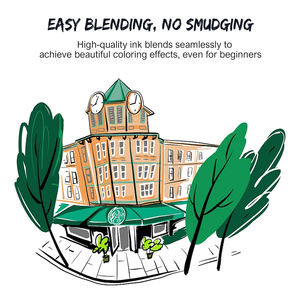 Ensemble de stylos marqueurs à encre à <span class=keywords><strong>alcool</strong></span> à double pointe 24/36/48/60 couleurs, pointe fine, <span class=keywords><strong>dessin</strong></span>, croquis, <span class=keywords><strong>crayon</strong></span>, matière plastique - Product Image 6