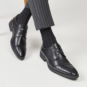 Chaussures Oxford en cuir de vachette de style italien, fabriquées à la main, de qualité supérieure, prix d'usine, vente en gros, chaussures formelles de luxe haut de gamme, vente chaude - Product Image 4