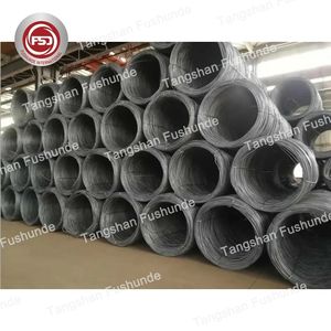 Высокоуглеродистая стальная пружинная проволока Fushunde SAE 1006 SAE 1008 5,5 мм 6,5 мм 8 мм 10 мм Q235, проволочное сырье для изготовления ногтей - Product Image 5