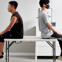 Tables de repas d'extérieur pliables et empilables en métal avec structure en alliage d'aluminium pour marchés nocturnes et camping