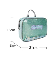 Trousse à crayons bandoulière portable en polyester RPET imperméable avec motif lettres imprimé sur mesure 2026 pour femme