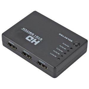 4K Divisor HD MI de alta velocidad 5x1 <span class=keywords><strong>5</strong></span> en 1 Salida Ultra HD con control remoto Cable infrarrojo HD MI Switcher - Product Image 4
