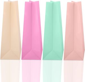 Bolsas de Papel Kraft Reciclables con Asas de Cuerda de Algodón, Tamaño Personalizado, para Aperitivos, Ensaladas, Leche, Sushi, para Bodas, Cumpleaños, Regalos - Product Image 4