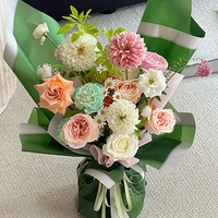 Papier d'emballage pour fleurs LUCIA 57*57cm, fournitures d'emballage pour bouquets, matériel d'emballage pour bouquets LF161384