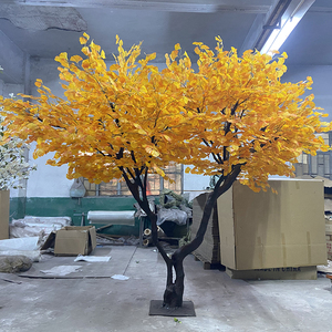 Albero di <span class=keywords><strong>Ginkgo</strong></span> Biloba Artificiale Personalizzato con Foglie Gialle Autunnali, Piante Artificiali di Grandi Dimensioni - Product Image 3