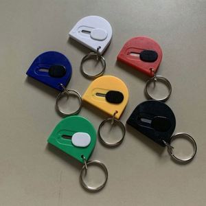 Half-Moon Mini <b>Box</b> Cutter Keychain-ABS Material Silk Screen Printed Safe & Handy Promotional Tool - Product Image 3