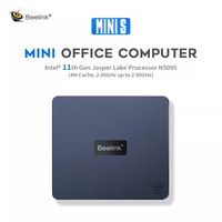 Beelink Mini S Desktop Mini Computer 11th Gen Quad-Core N5095 8G DDR4 RAM 128G 256G SSD RJ45 4K UHD Dual HDMI for Home/ Office