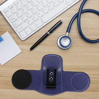 Étui à outils médicaux en cuir PU RTS, porte-stéthoscope à clip pour la hanche, ceinture de maintien, sac de rangement pour stéthoscope, accessoires pour infirmières, cadeaux