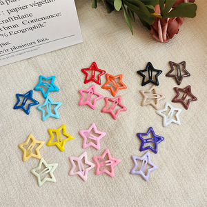 20 Stück Bunte Stern-Haarspangen & Rutschfeste Metall-Haarnadeln für Frauen Niedliche <span class=keywords><strong>Kawaii</strong></span> Elegante Accessoires Kartonverpackung Geschenk - Product Image 1