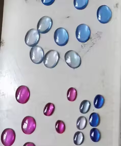 Wuzhou <span class=keywords><strong>3</strong></span> # <span class=keywords><strong>Ruby</strong></span>オーバルカボション4x6mm-13x18mm赤合成コランダム宝石用宝石 - Product Image 2