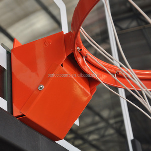 Aro de Baloncesto Flexible de Alta Calidad de Fábrica, Revestimiento de Polvo Naranja, Red de Nailon Resistente de 18 Pulgadas de Diámetro - Product Image 3