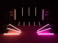 Tube à pixels 40W. Lumière de bar pour église, lumière de bar ronde pour boîte de nuit, lumière de bar LED Pixie