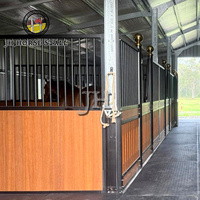 Nouvelle conception simple et moderne, équipement d'élevage, boîte en bambou portable, kits d'écurie pour chevaux, portes coulissantes, stalles pour chevaux