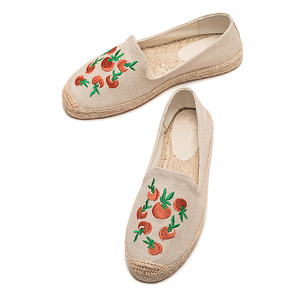 Mocassins Espadrilles Respirants Antidérapants pour Femmes avec Décoration Florale, Bout Fermé, Semelle Épaisse, Chaussures Décontractées Tendance à Enfiler - Product Image 5