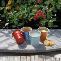 Gobelets en aluminium réutilisables de qualité alimentaire avec logo personnalisé, 9oz, 12oz, 16oz, 20oz, 32oz, pour boissons froides, gobelets de fête ou gobelets à bière