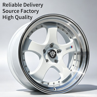 Jantes Flowtone 4/5 trous 4x100 5x114.3 16 18 pouces 5 branches en alliage chromé pour Mercedes-Benz Toyota