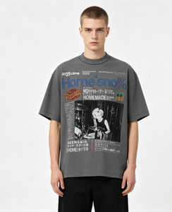 <span class=keywords><strong>T</strong></span>-<span class=keywords><strong>shirt</strong></span> da uomo <span class=keywords><strong>vintage</strong></span> lavata con grafica <span class=keywords><strong>rock</strong></span>, stampa con scritte giapponesi, vestibilità oversize, stile hip hop streetwear casual a maniche corte - Product Image 5