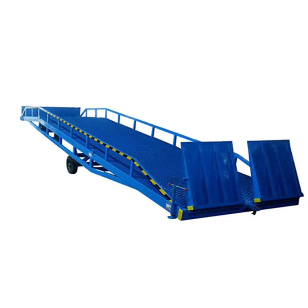 Contenitore portatile pieghevole rampa di scarico regolabile rimorchio camion mobile cantiere dock ramp