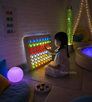 Tableau mural sensoriel créatif lumineux à LED pour enfants autistes, jeux éducatifs STEM, équipement de salle sensorielle, tableau à chevilles mural