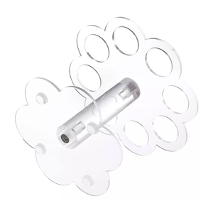 Usine personnalisé 8 trous acrylique Pmma gaufre cône présentoir organisateur et étui pour cônes de crème glacée pour étagère présentoirs - Product Image 2