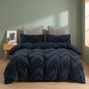 ชุดเครื่องนอนผ้าฝ้ายแท้ 100% ลายทัฟท์ หรูหรา สำหรับตกแต่งบ้าน  ผ้าห่มคลุมเตียง  ชุดผ้าปูที่นอน  ผ้าคลุมเตียง  3 ชิ้น ขนาดคิงไซส์ - Product Image 3