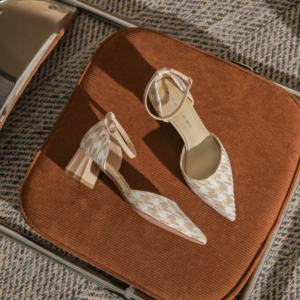 Zapatos de tacón medio con punta en pico, sexys, para bodas al aire libre, suaves, casuales, elegantes, sandalias de tacón alto para el día a día. - Product Image 5